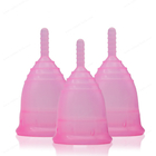 Kubki menstruacyjne Miękkie elastyczne kubki silikonowe klasy medycznej z torbą do przechowywania