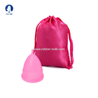 Silikonowy kubek menstruacyjny dla kobiet OEM Dostosuj Logo Kolorowe składane wielokrotnego użytku