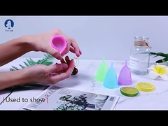 Miękka menstruacyjna miseczka zmniejsza skurcze 12-godzinna ochrona przed wyciekiem