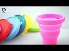 Miękki silikonowy kubek menstruacyjny klasy medycznej wielokrotnego użytku dla kobiet do higieny